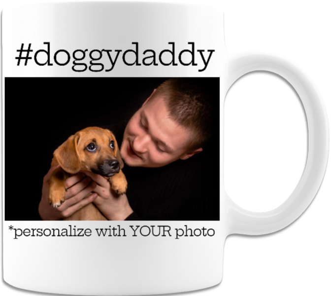 Customized Doggy Daddy Father's Day Photo Personalized Coffee Mug