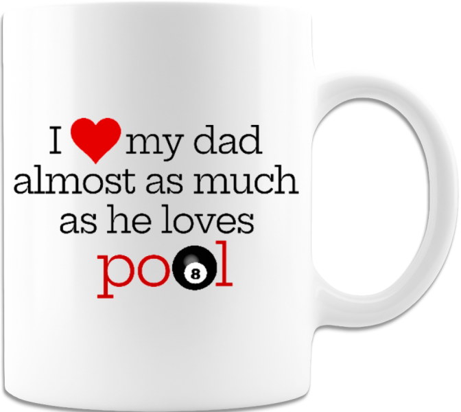 Pool Shark Dad Father's Day Funny Gift Coffee Mug